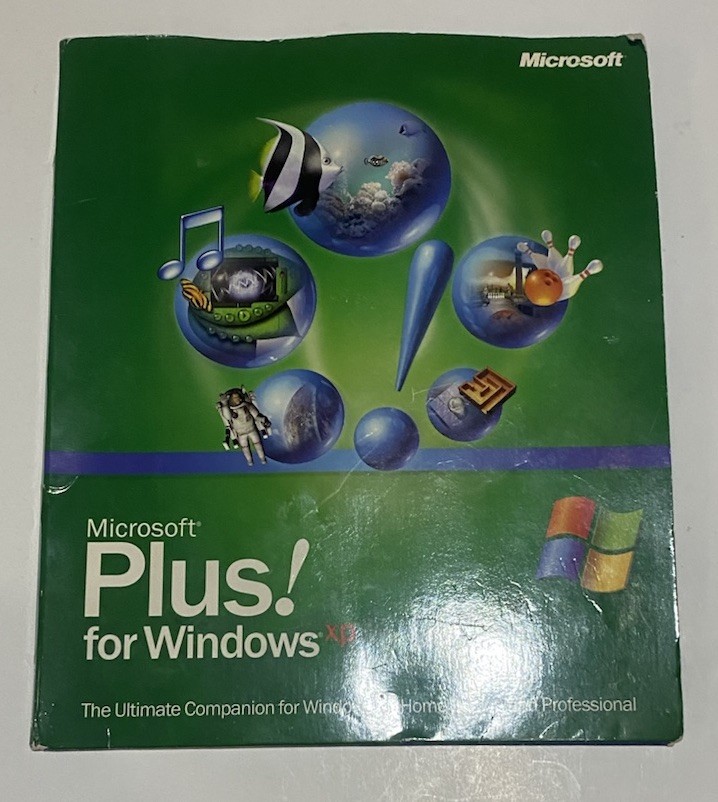 Microsoft Plus! for Windows XP Set With CD & Manual [COMPLETE]