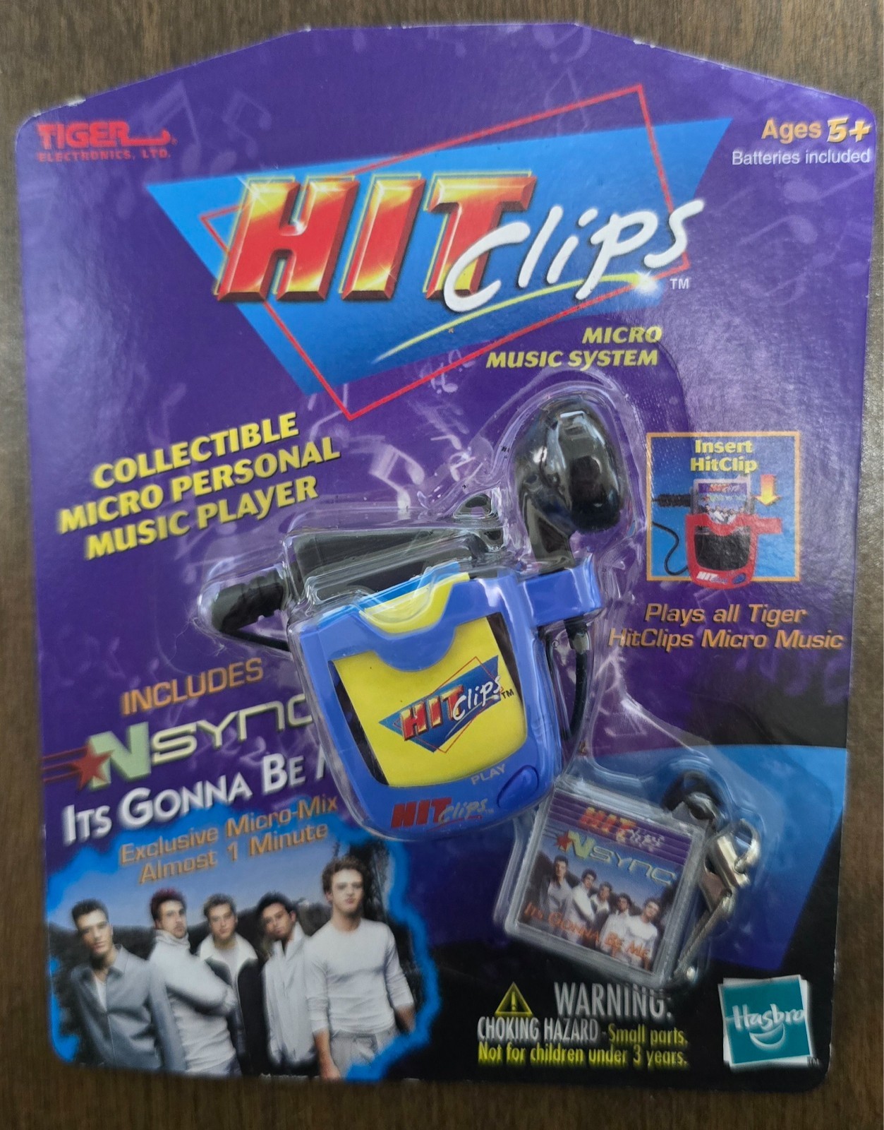 Tiger Hit Clips NSYNC " It’s Gonna Be Me" With Micro Personal Player Blue