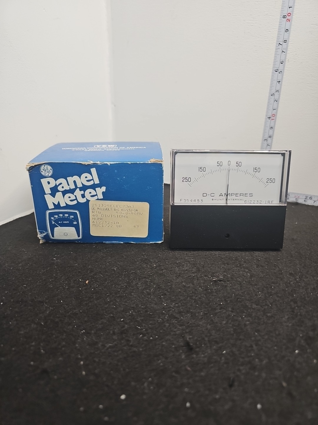 Panel Meter GE  612232-1A 50-0-50MV 251325ECEC7AJ New Old Stock