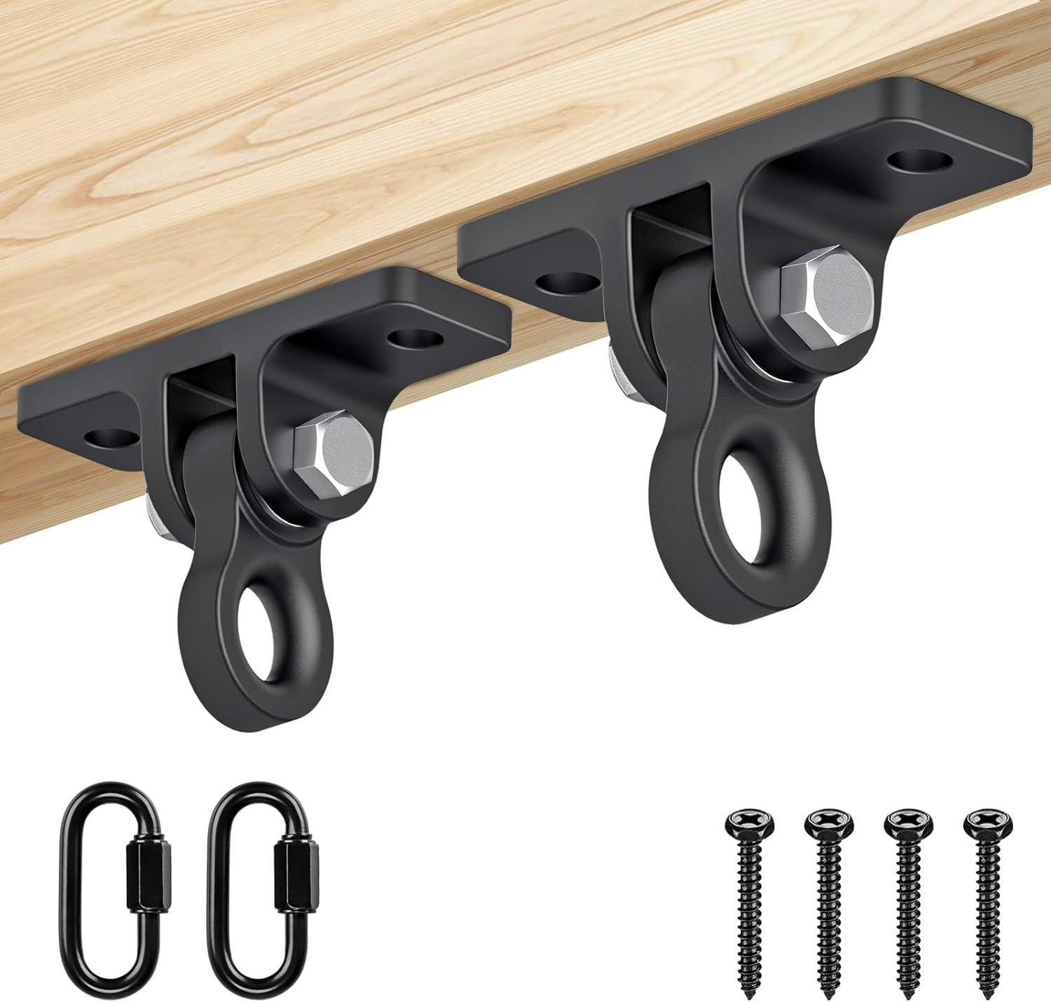Heavy Duty Swing Hangers, Porch Swing Hanging Kit, One-Piece Design Base, Swing