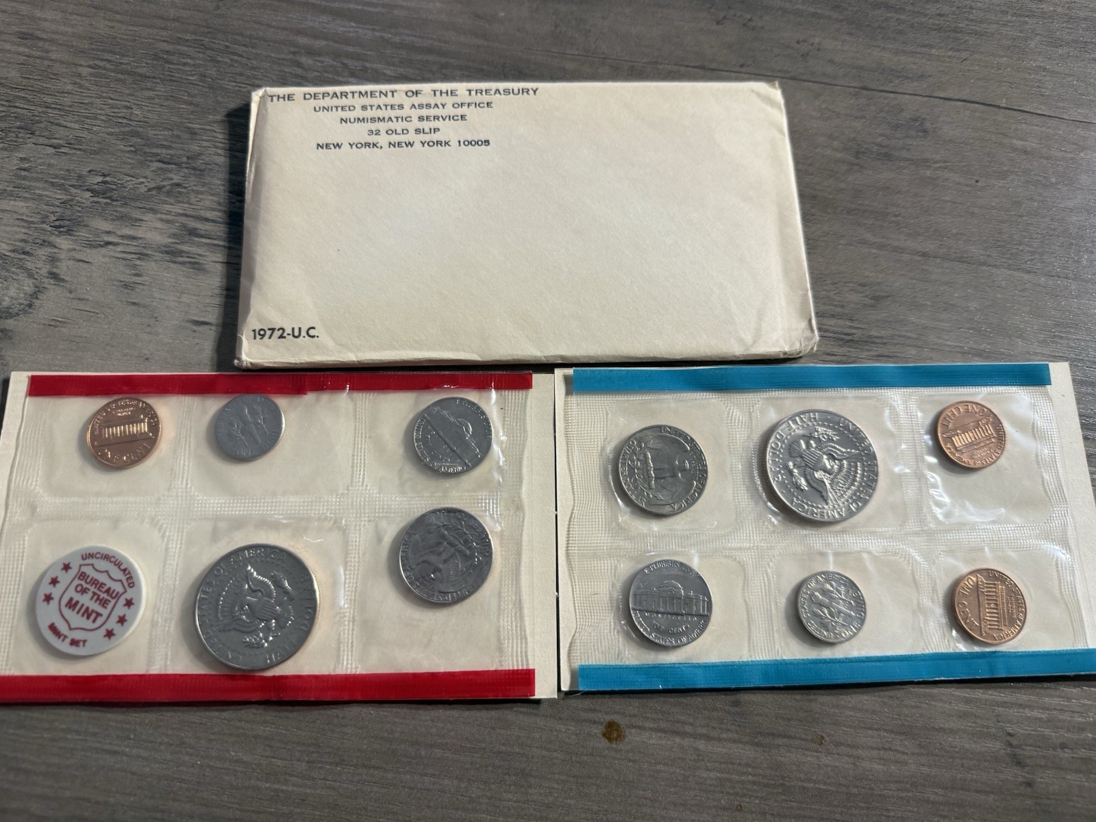 1972 US Mint Uncirculated Coin Set P & D