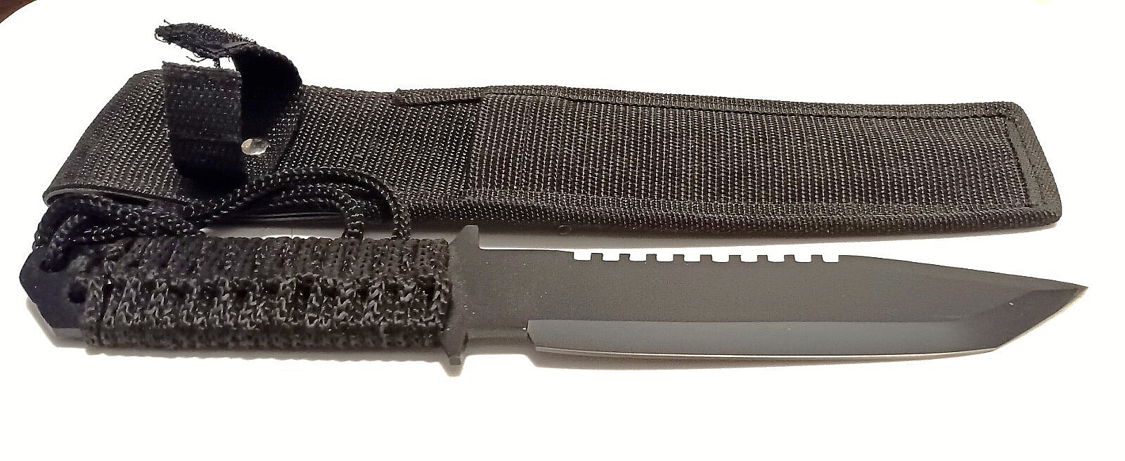 New 11" Fighting Survival Knife Tanto Point with Sheath