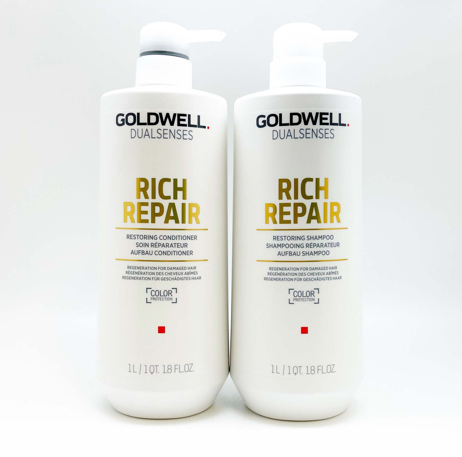 Goldwell Rich Repair Restoring Shampo & Conditioner Duo Liter New Pack