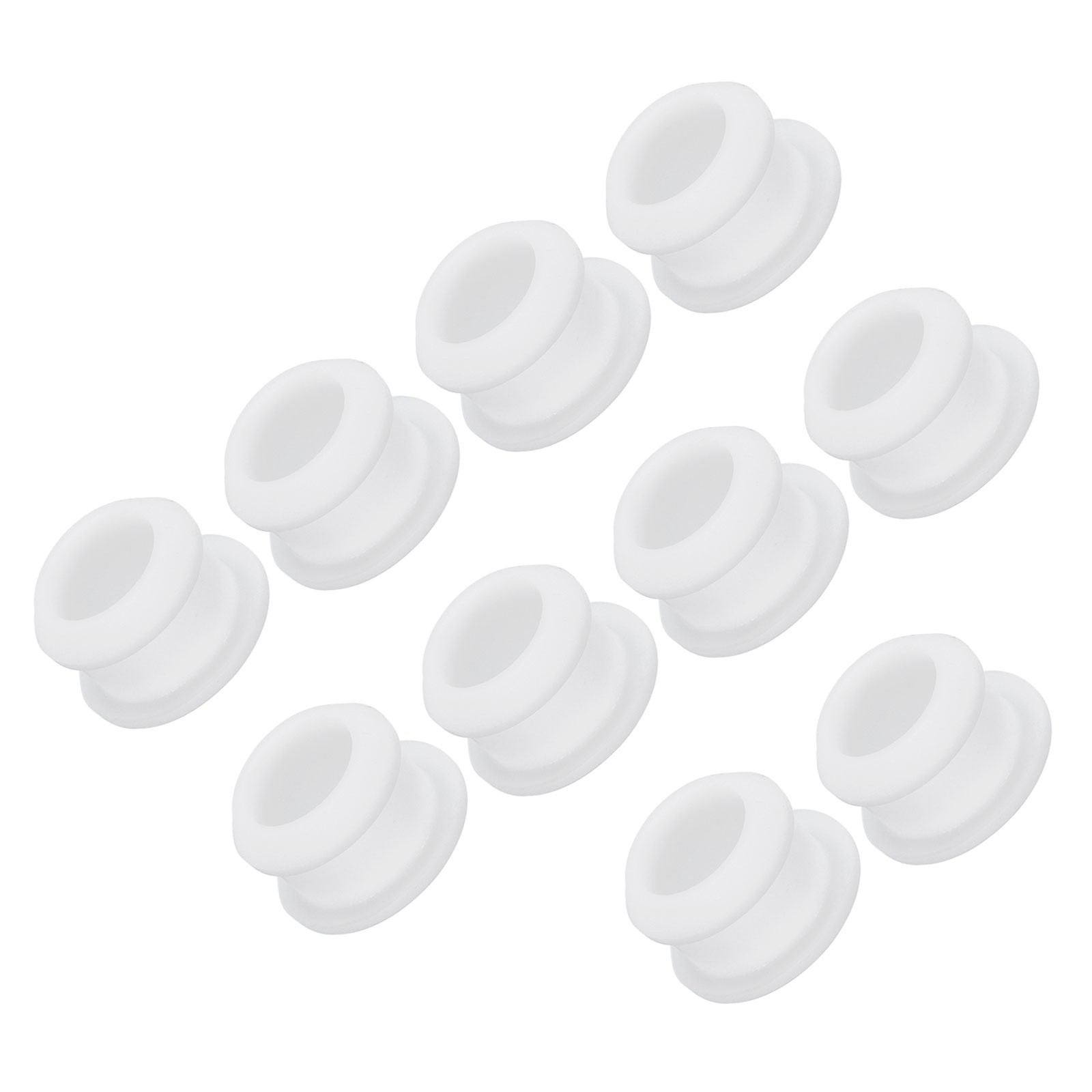 10pcs Silicone Hole Plugs Flush Type Panel Round Hole Plugs 13mm Dia.