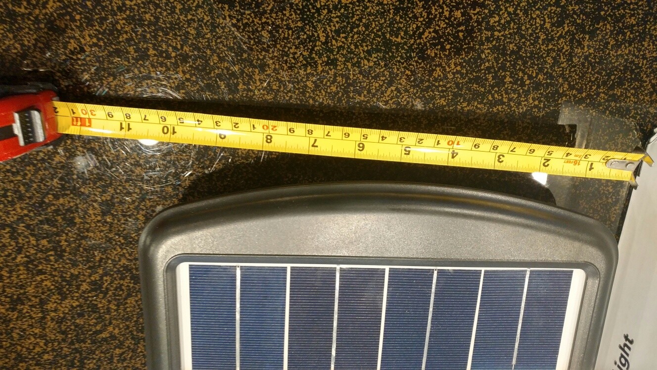 Solar Street Light 10 watt ( 15 watt Solar Panel ) Powerful, Easy to Install