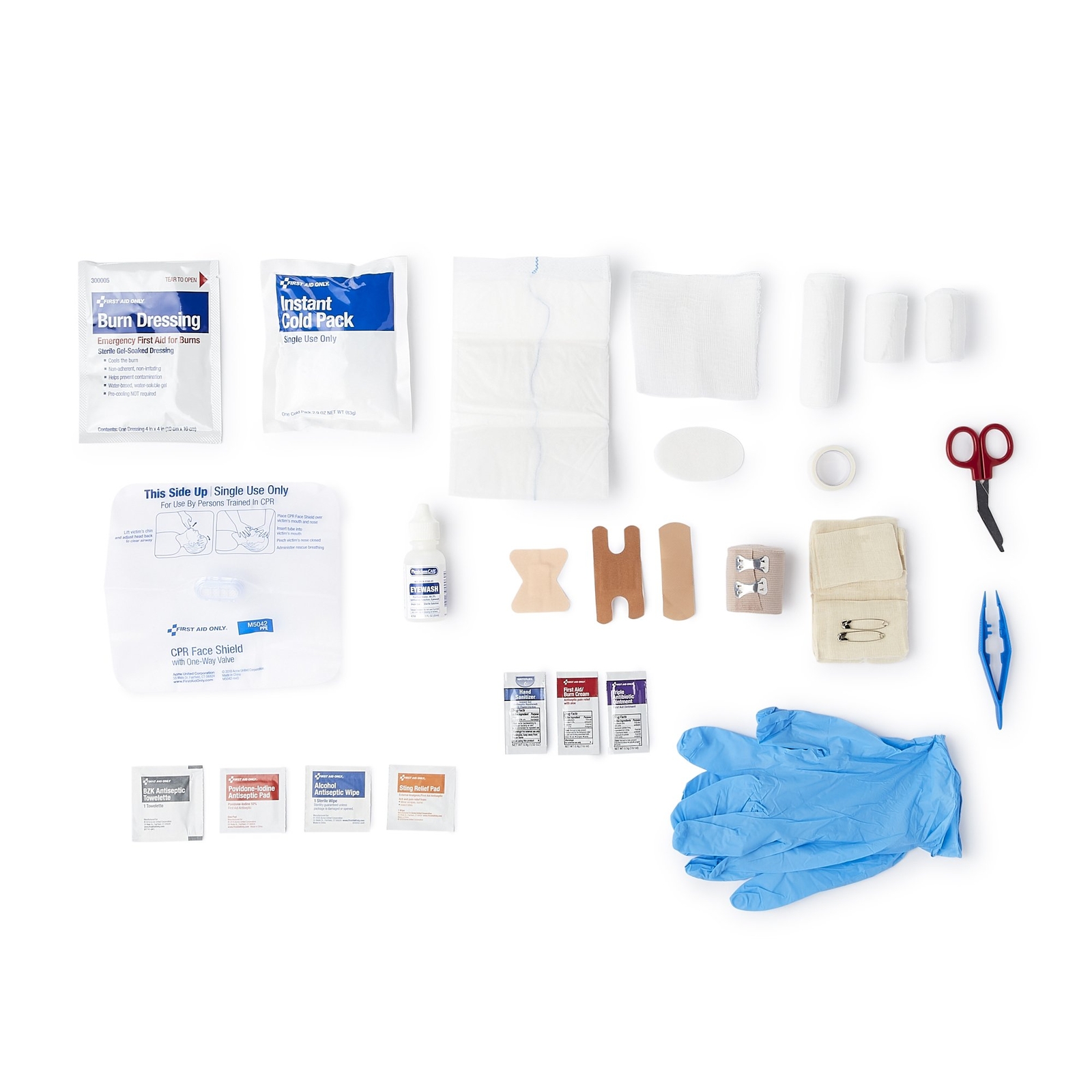 McKesson 50 Person Wall Mount First Aid Kit Plastic Case