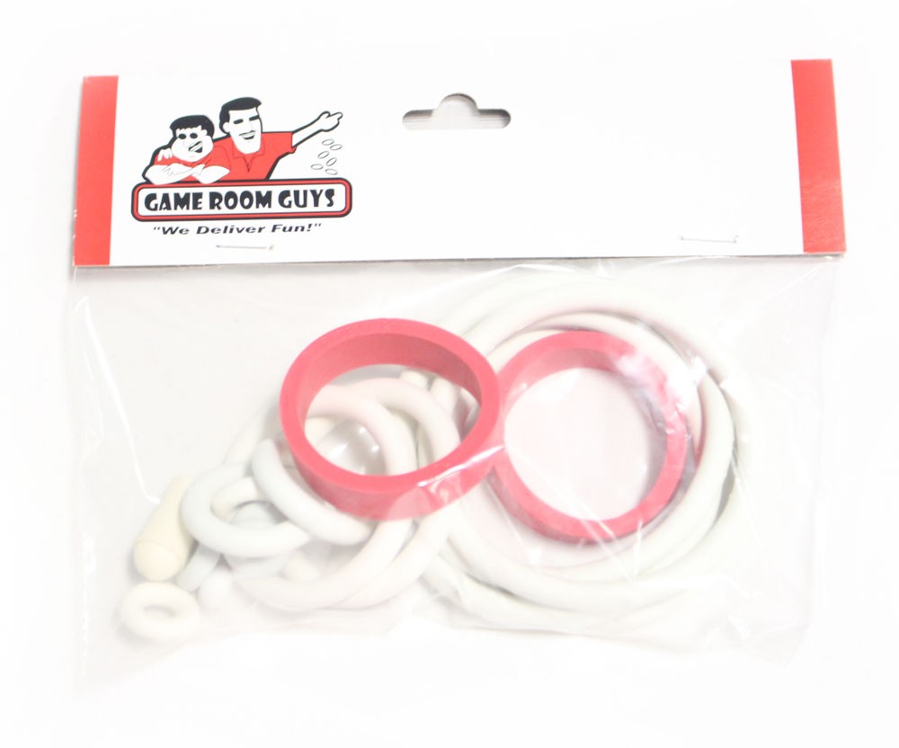 Bally Baby Pac Man Pinball Machine Replacement Repair Rubber Ring Kit White