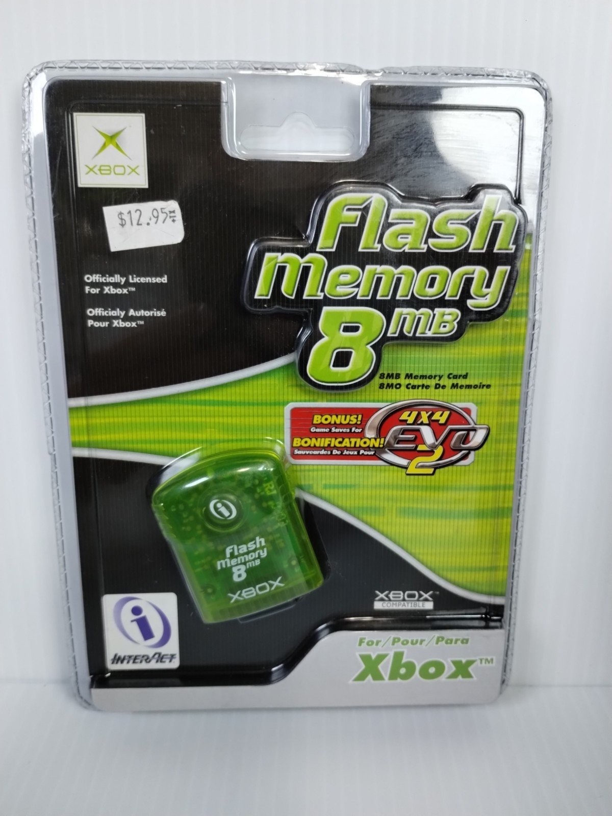 Interact 8MB Green Flash Memory Card for Original Microsoft Xbox NEW Sealed
