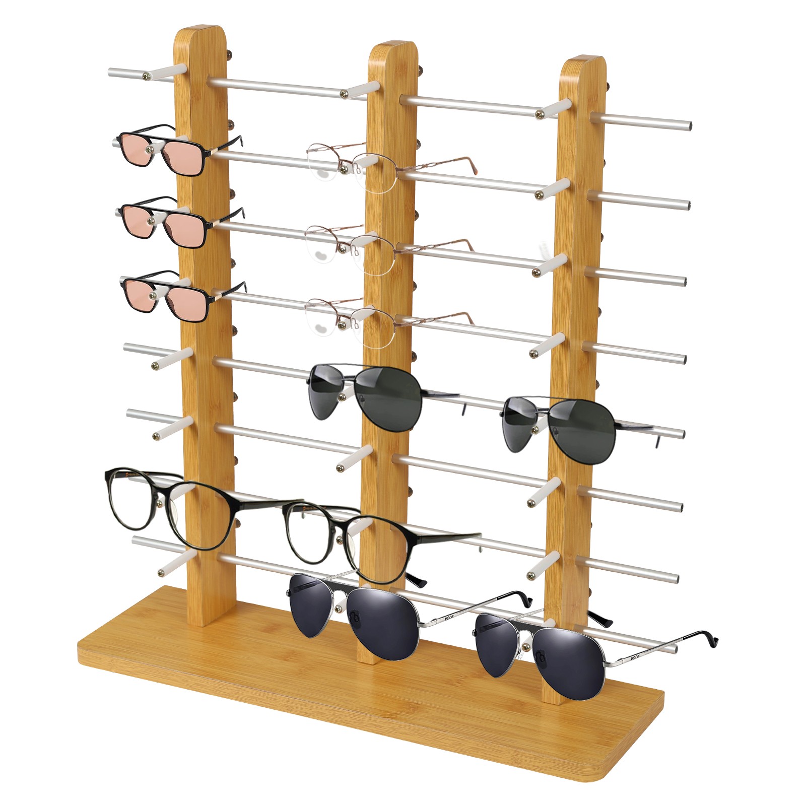 Sunglasses Display Stand, Eyeglass Holder Stand, Sunglasses Organizer Stand