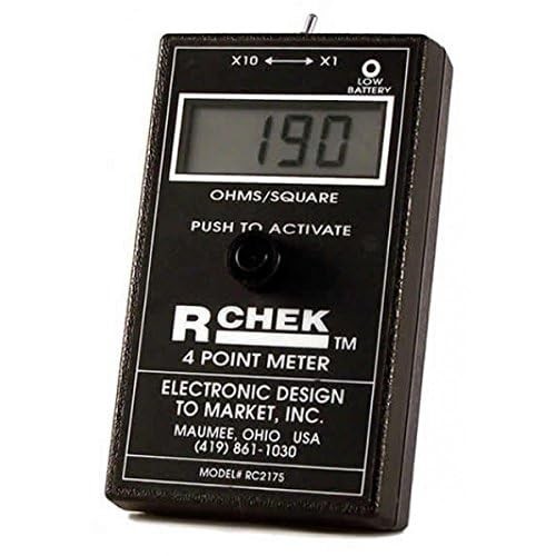 EDTM R-CHEK (RC2175) Surface Resistivity Meter (0-19990 ohms/sq), Made in USA