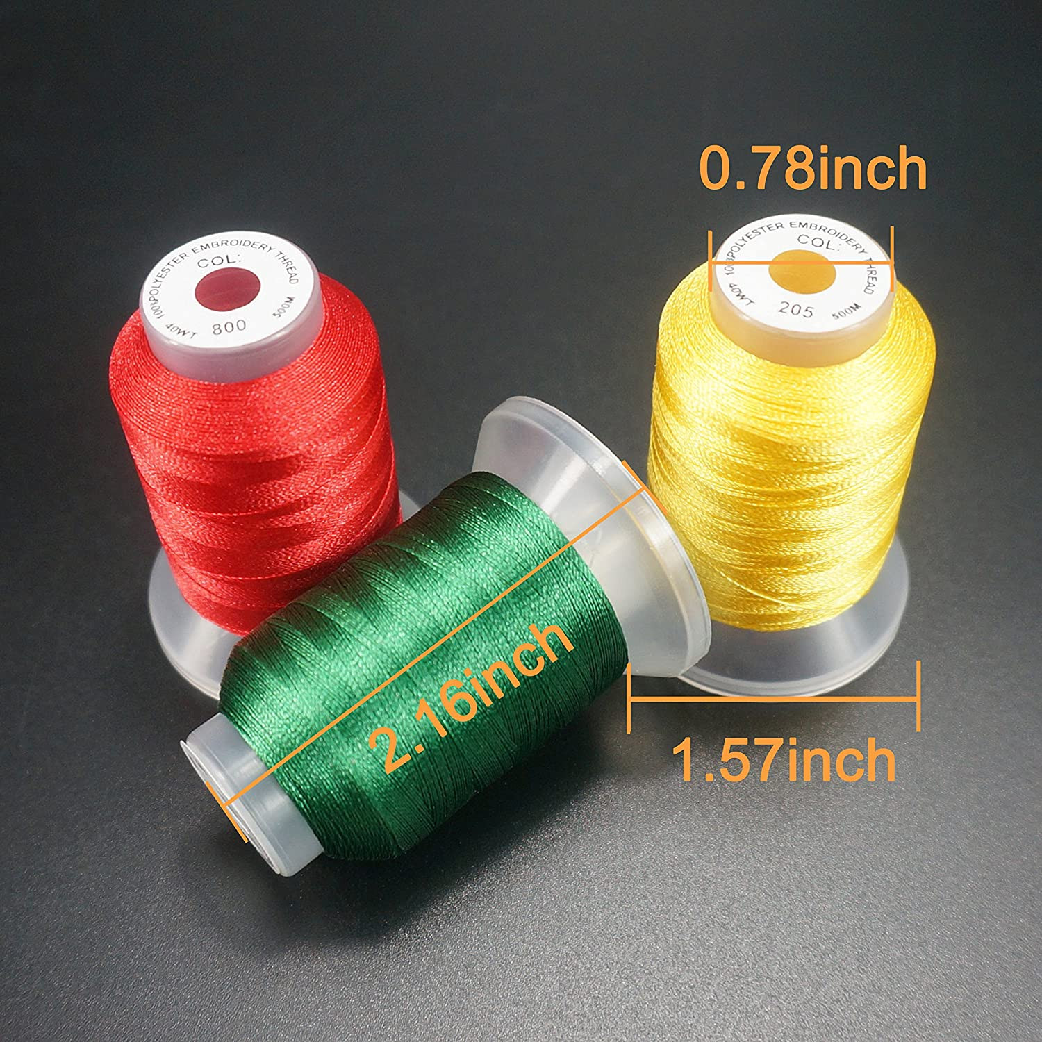New brothread 40 Colors Compatible with Brother Polyester Embroidery Machine Thr