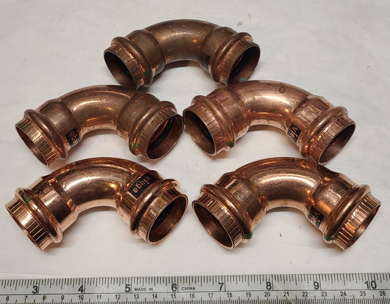 Viega 77027 1" x 1" P1 x P2 ProPress 90° Degree Copper Elbow NEW Pack of 5