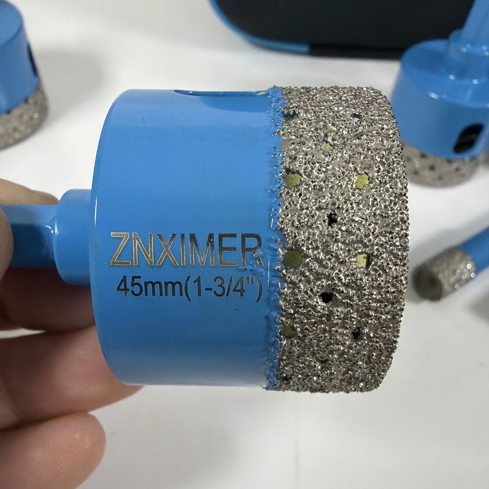 ZNXIMER Diamond Tile Drill Bits Set - 10 Piece with Case