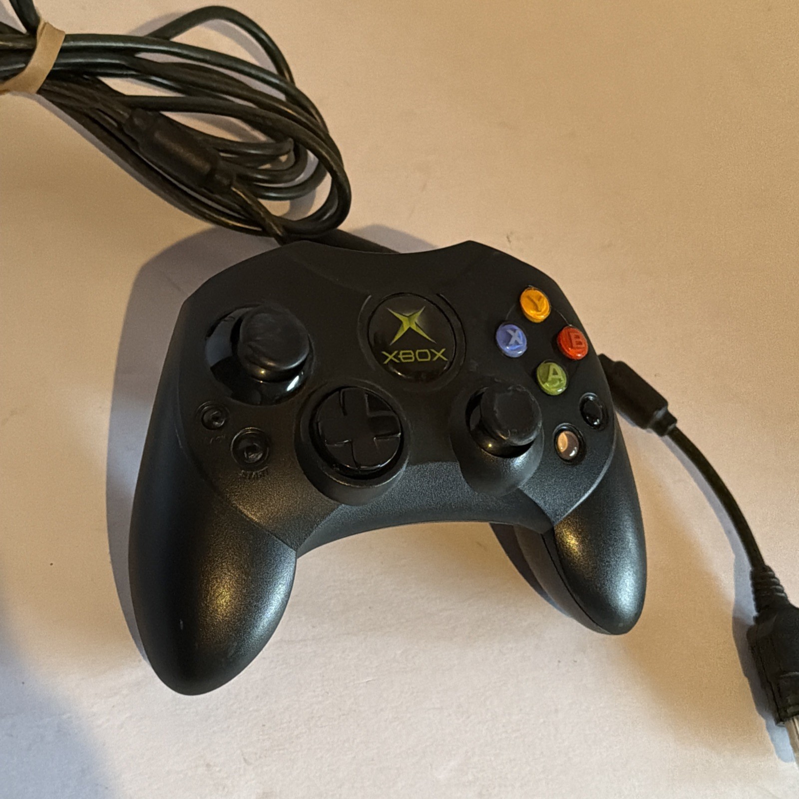 OEM Original Xbox Controller S Type + Breakaway Cable OG Tested & Working