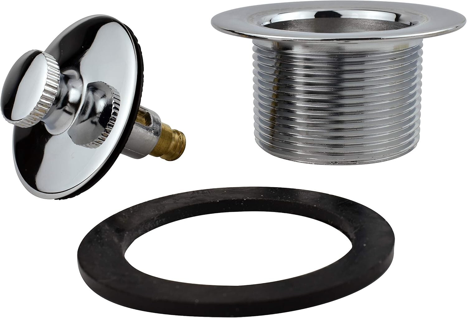 (5) Keeney K826-34PC Chrome Quick Roller Tub Drain Stoppers