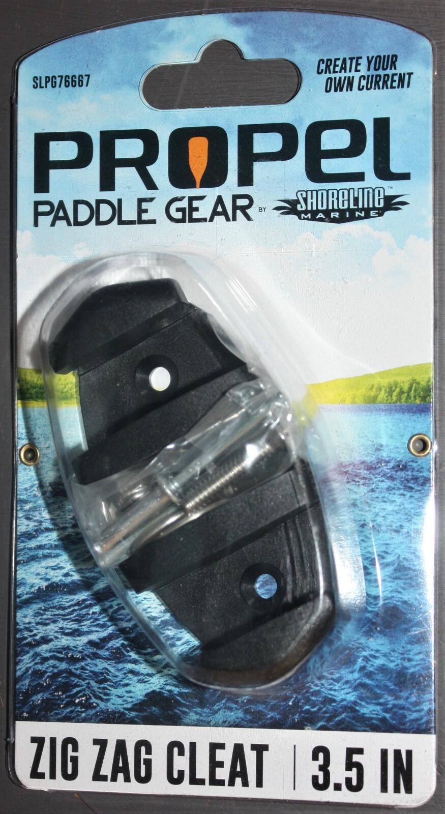 Shoreline Marine Propel Paddle Gear ZIG-ZAG CLEAT. 3.5" Black. New. Free Ship