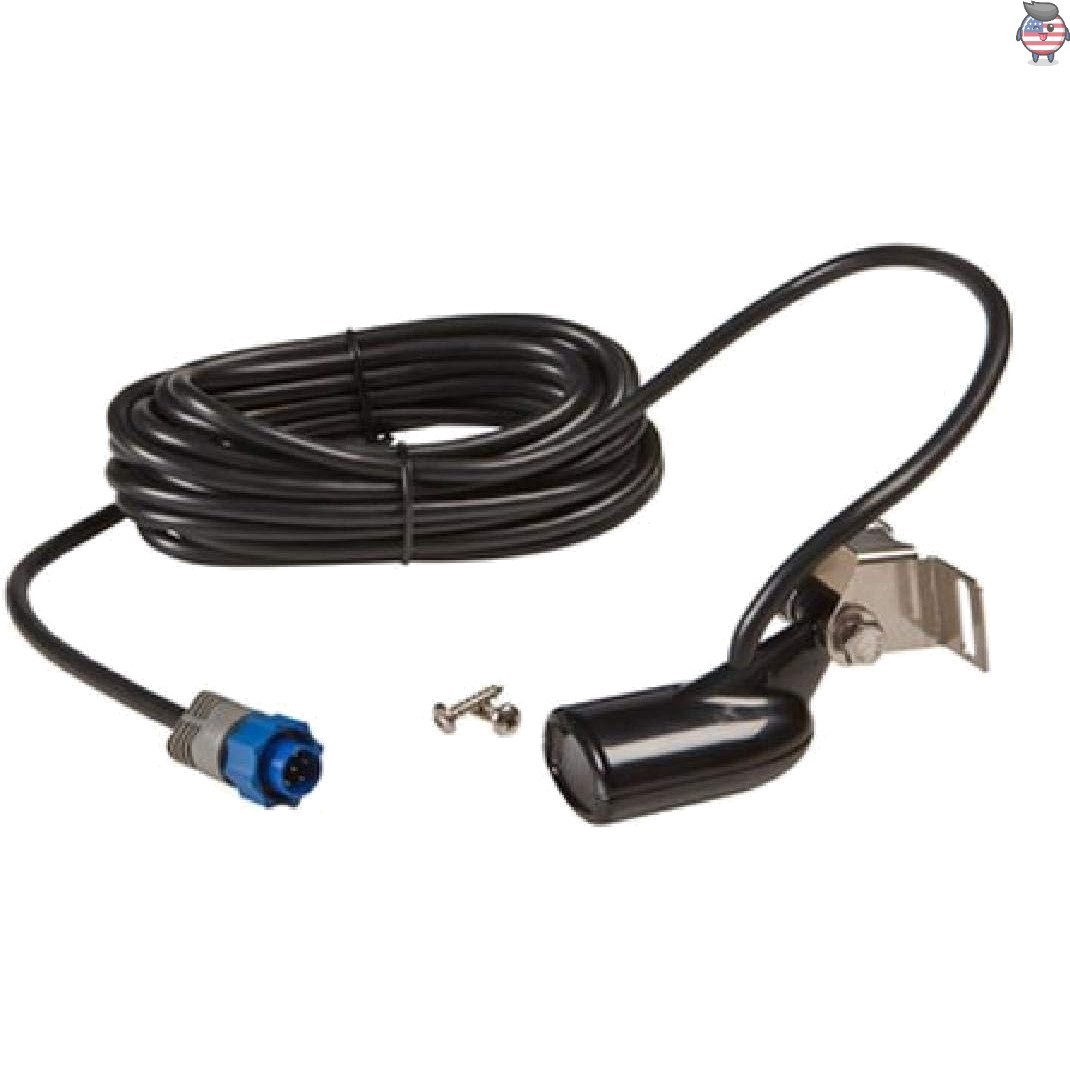 Lowrance Transom-Mount Skimmer Transducer with Built-In Temp Sensor, 1000 Ft ...