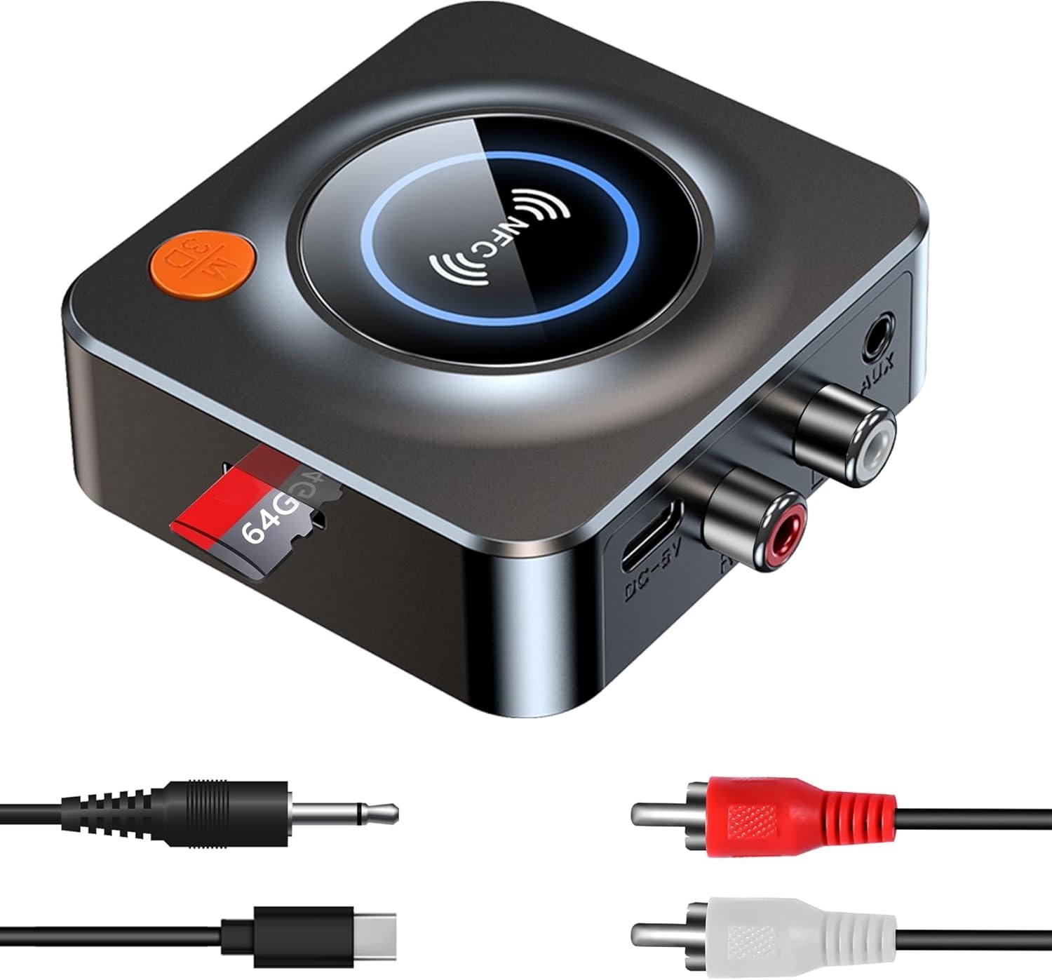 Bluetooth Receiver for Home Stereo, AUX RCA to Bluetooth Adapter for Old Speaker
