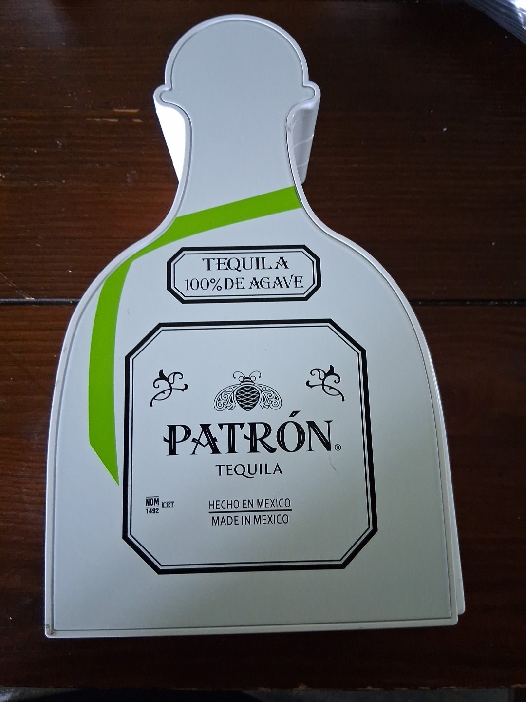 Patron Tequila Plastic Promotional Tray