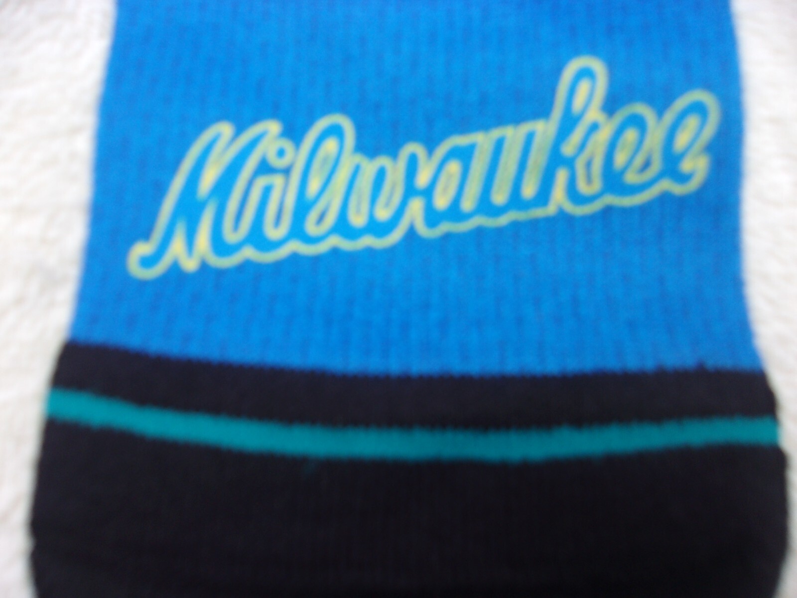 NWT Stance MLB baseball crew socks, men's L, Milwaukee Brewers, yellow & blue