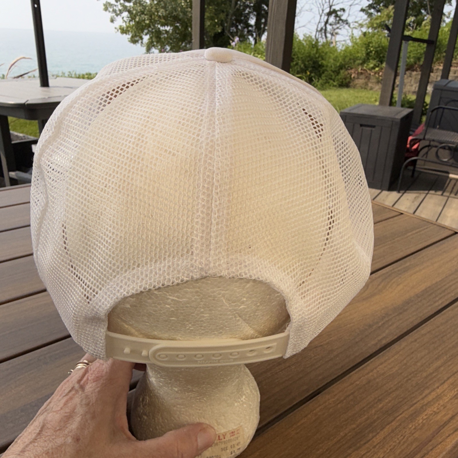 Studebaker Patch on White Foam Trucker Hat Cap Snapback EUC See Photos