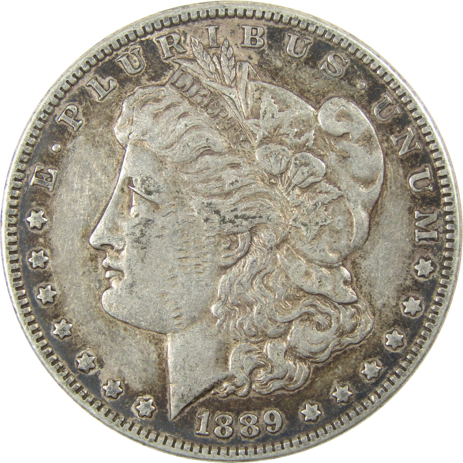 1889 Barwing Morgan Silver $1 XF EF Extremely Fine Details SKU:I25343