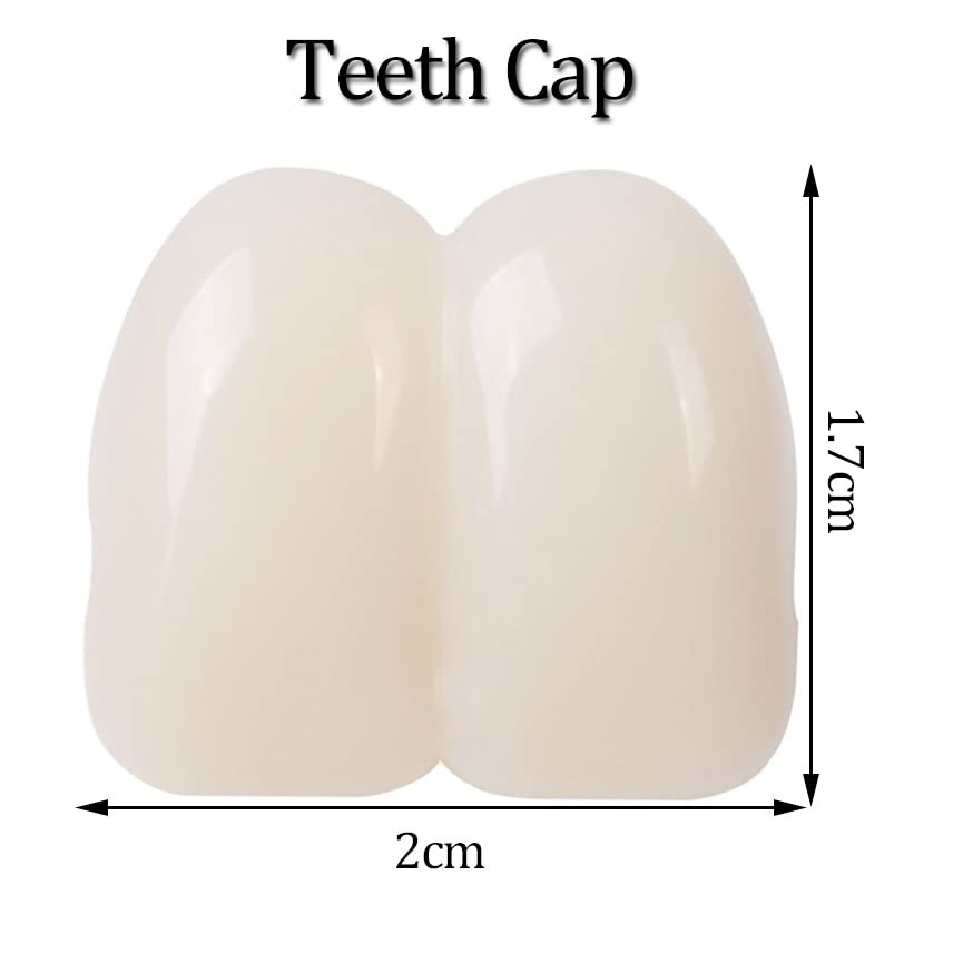 2 Pieces 17mm Deluxe Custom Big Buck Teeth Caps for Clown Bunny Big, White