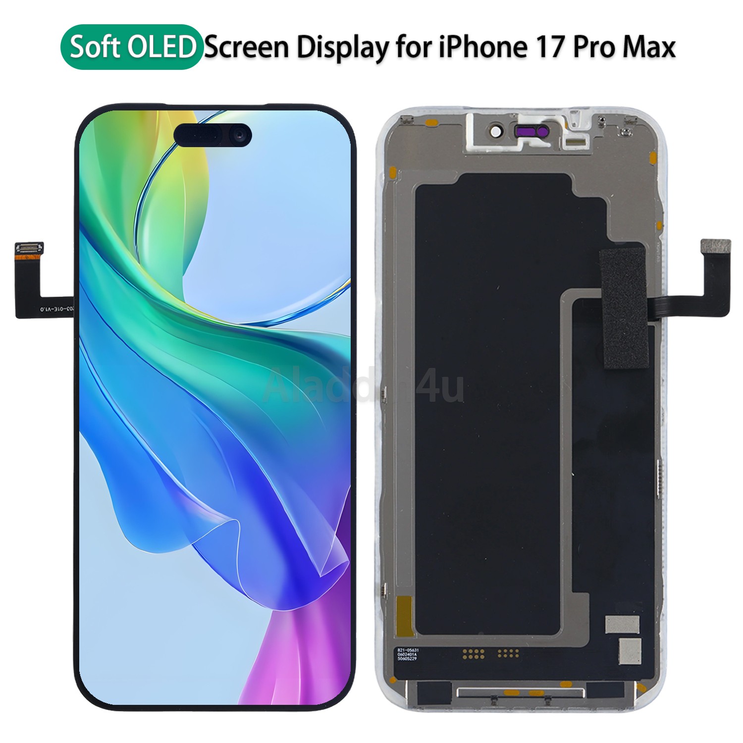 Soft OLED Display Touch Screen Replacement Digitizer For Apple iPhone 17 Pro Max