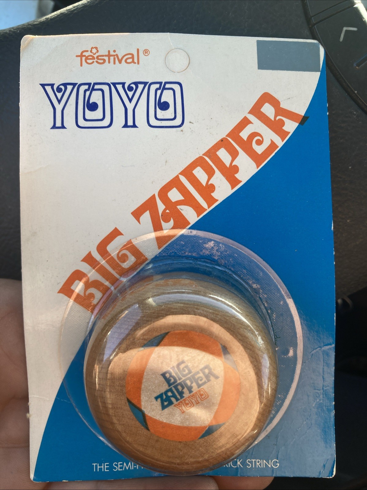 Vintage Wooden Yo-Yo Festival Big Zapper NOS Yoyo 1970s Trick USA Wood HTF Rare