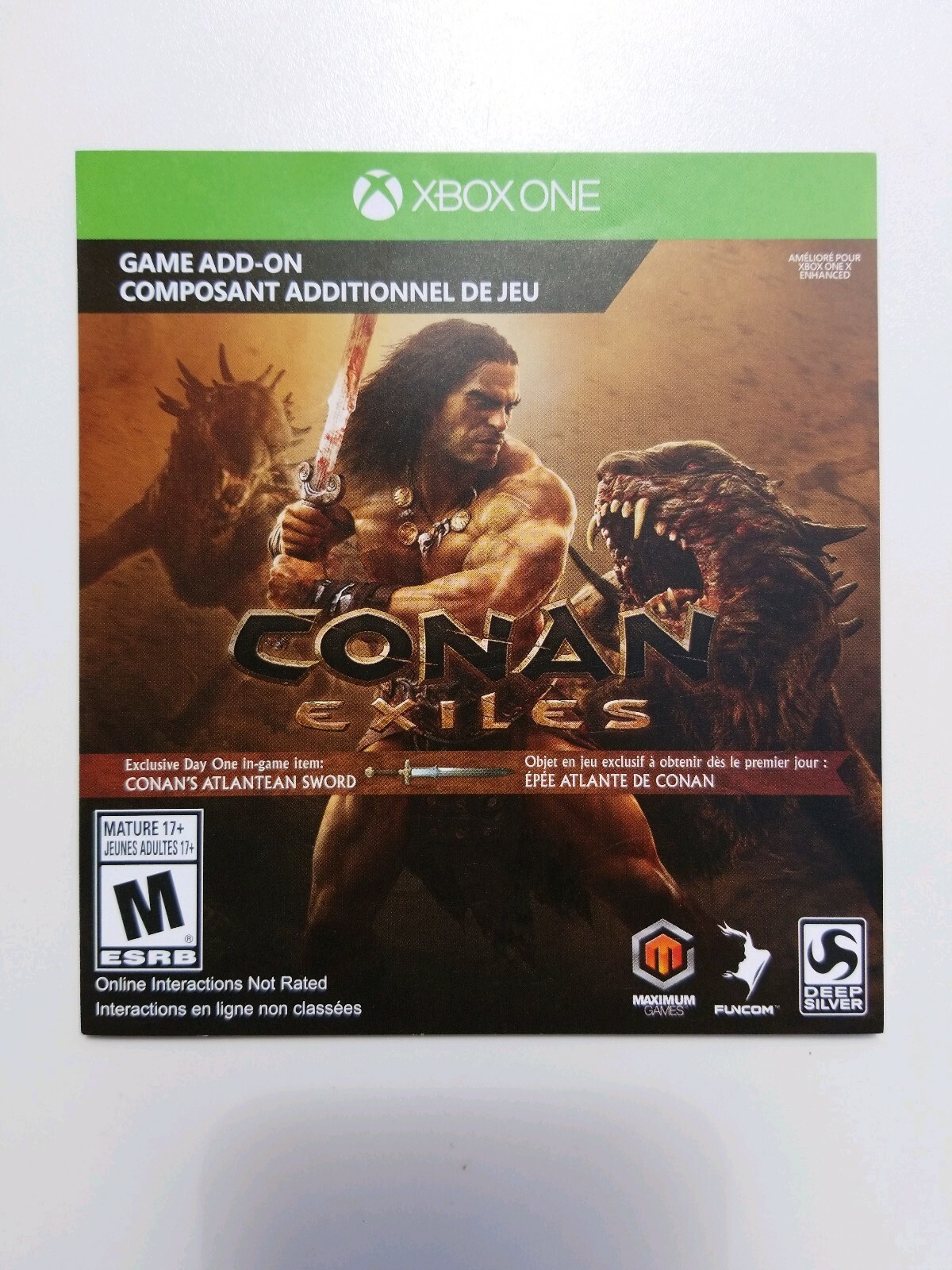 Conan Exiles Atlantean Sword Preorder Bonus Xbox One