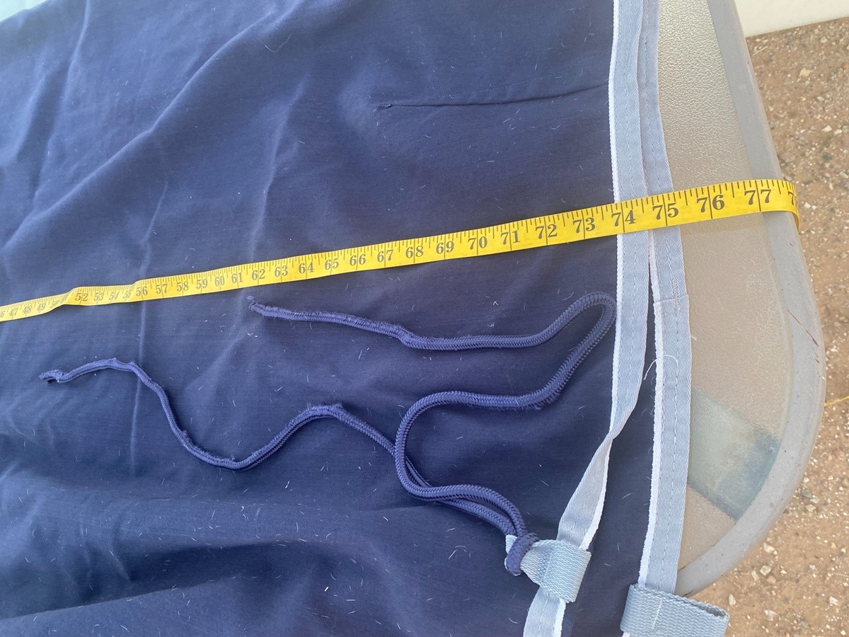 75" Navy Shires TEMPEST stable sheet - Quality Made & very light use as shown