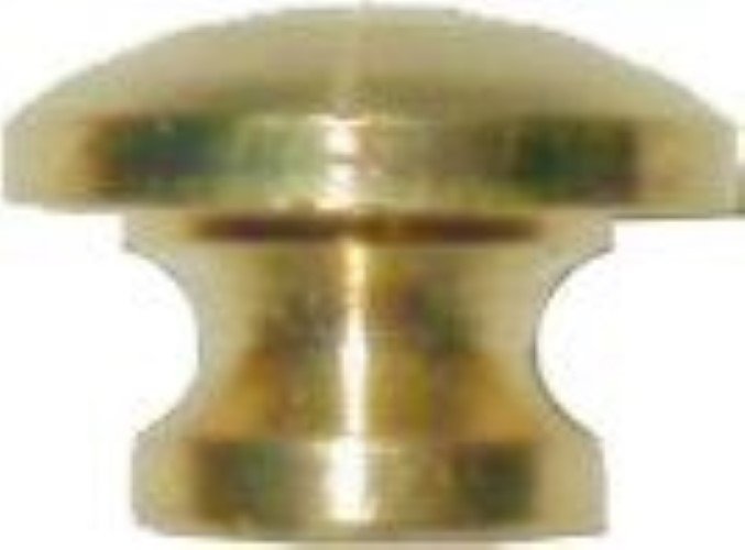 Small Drawer Round Brass Knob - 7/16" vintage antique pull drawer