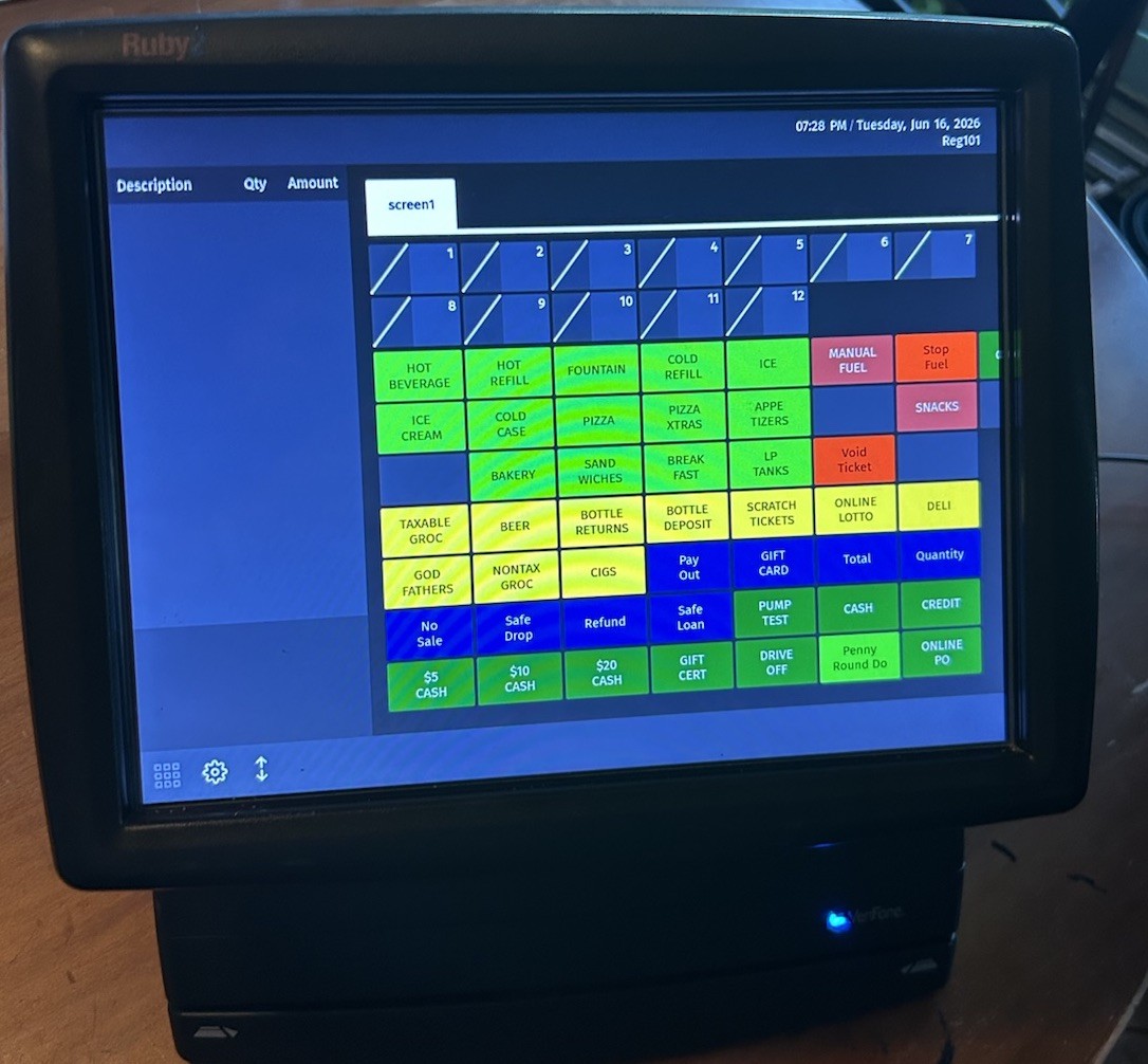 Preloaded/contact first!!!! Ruby2 Touchscreen POS Terminal Retail System Display