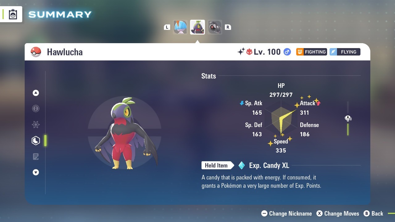 Pokemon Legends ZA ✨ 6IV Shiny Alpha Hawlucha✨Fast 🚀