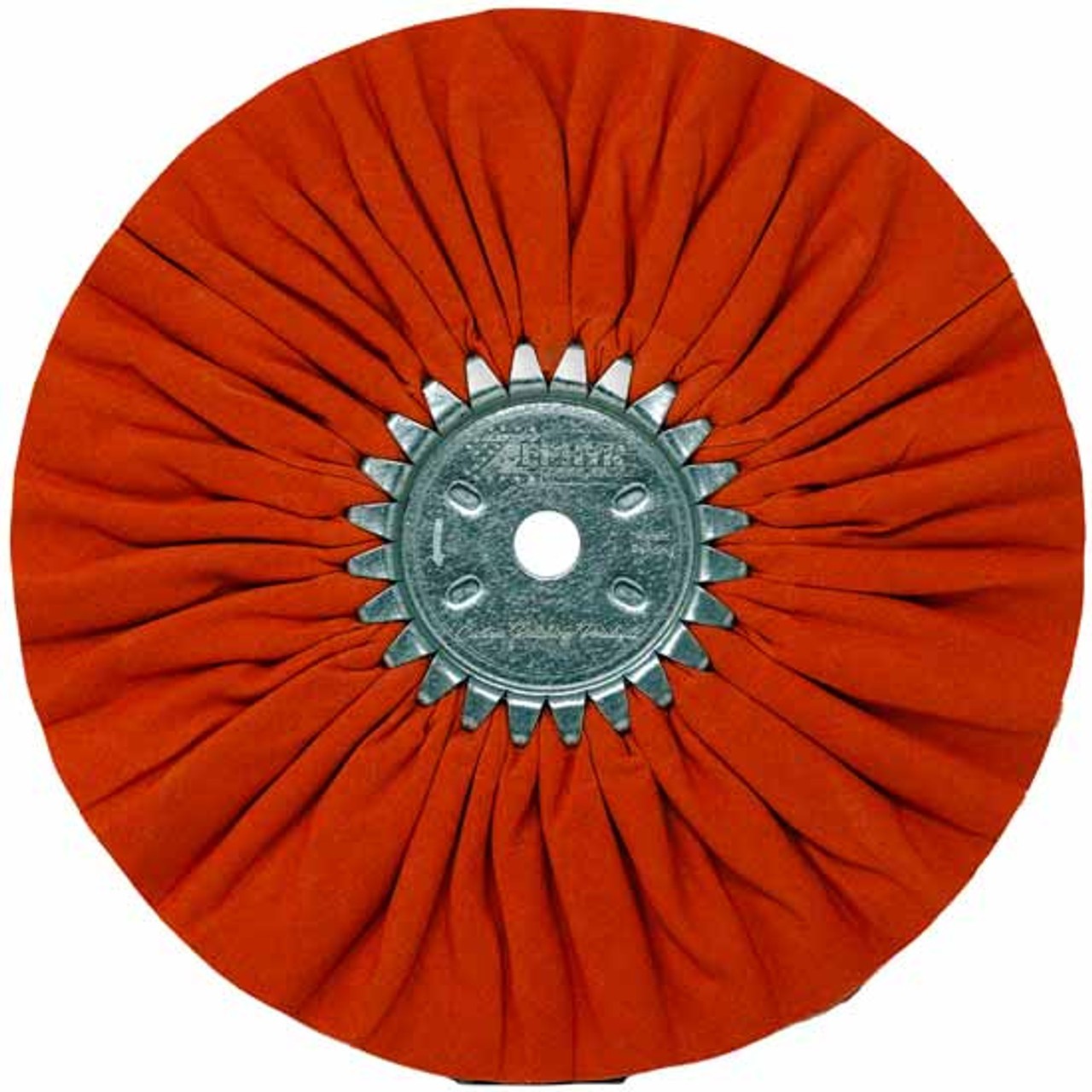 10 Inch Heavy Cut Clear Dipped Airway Buffing Wheel - Orange