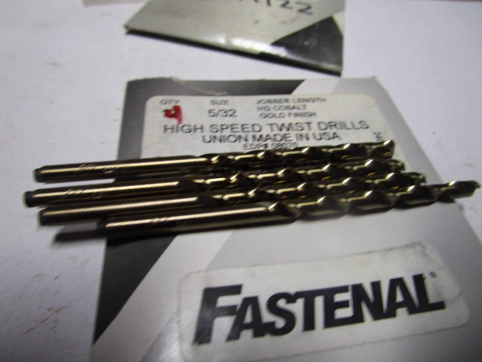 7/32" Cobalt 135° Split Point Gold Finish Jobber Drill QTY 4