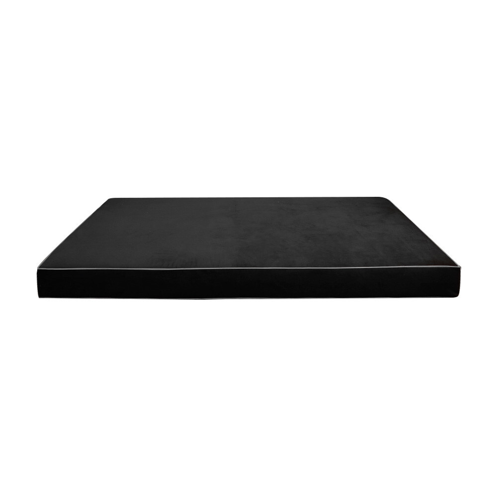 COVER ONLY Model V4 Full Velvet Contrast Pipe Indoor Daybed Mattress AD350