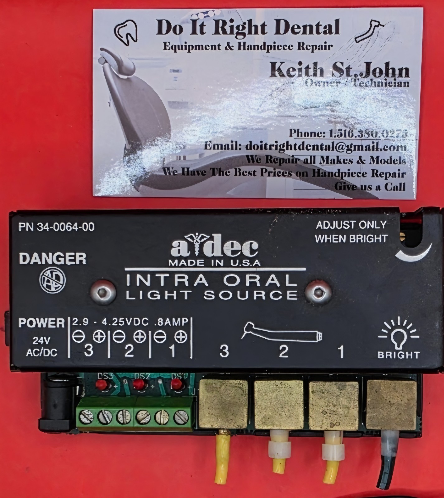 A-Dec Adec Dental Chair Intra-Oral Light Source Power Supply  34-0064-00