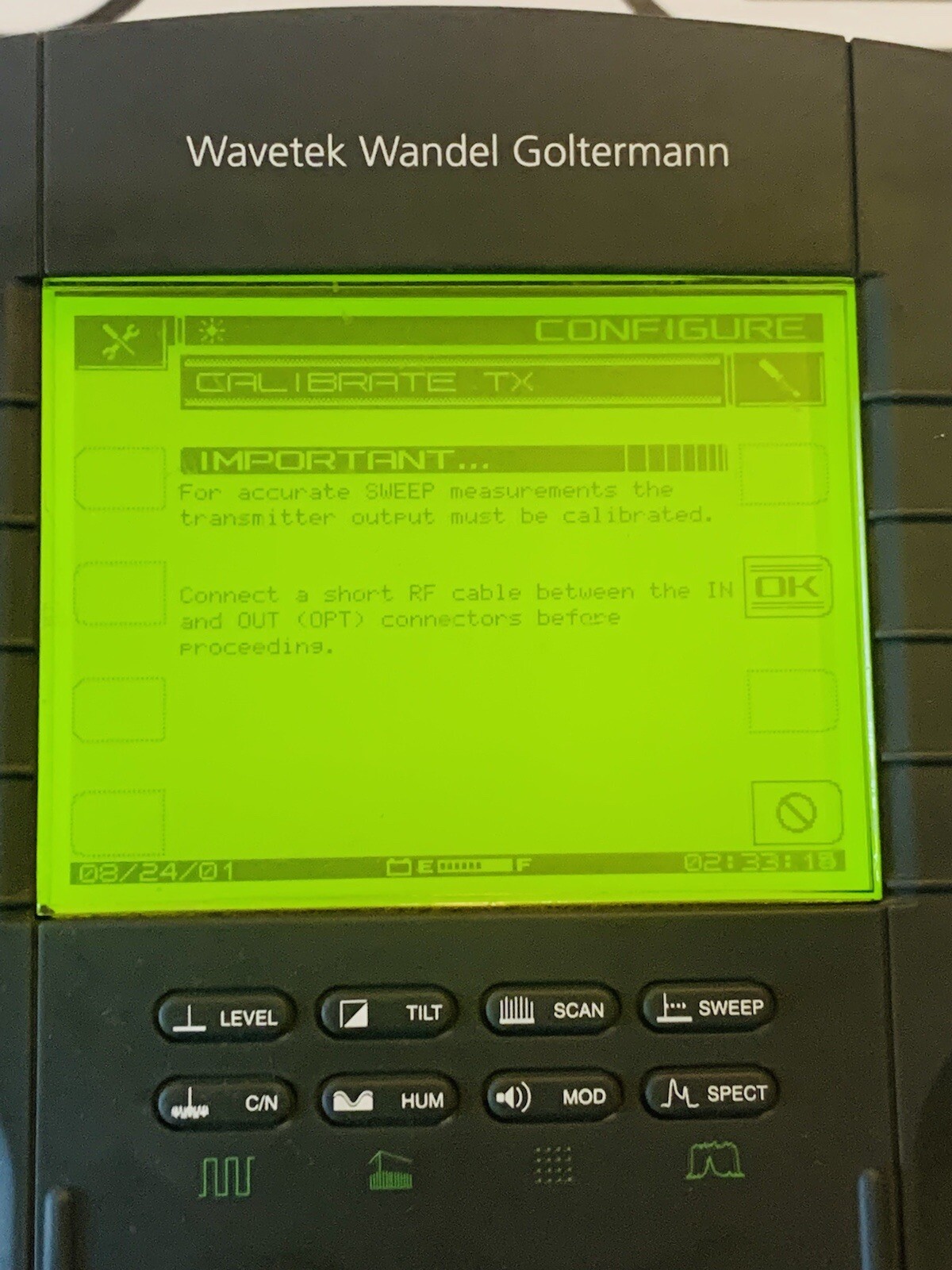 WaveTek Wandel Golterman WWG SDA-5000 Stealth Digital Analyzer Cable tester