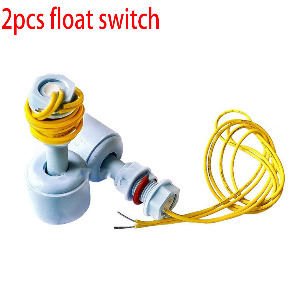 2PCS PP Float Switch Liquid Level Switch Water Level Open Liquid Level Sensor US