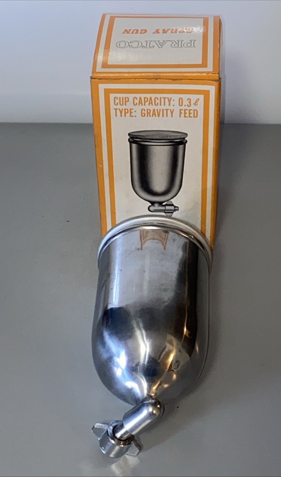 Vintage Pratco .3 Liter Paint Sprayer Gravity Feed Cup