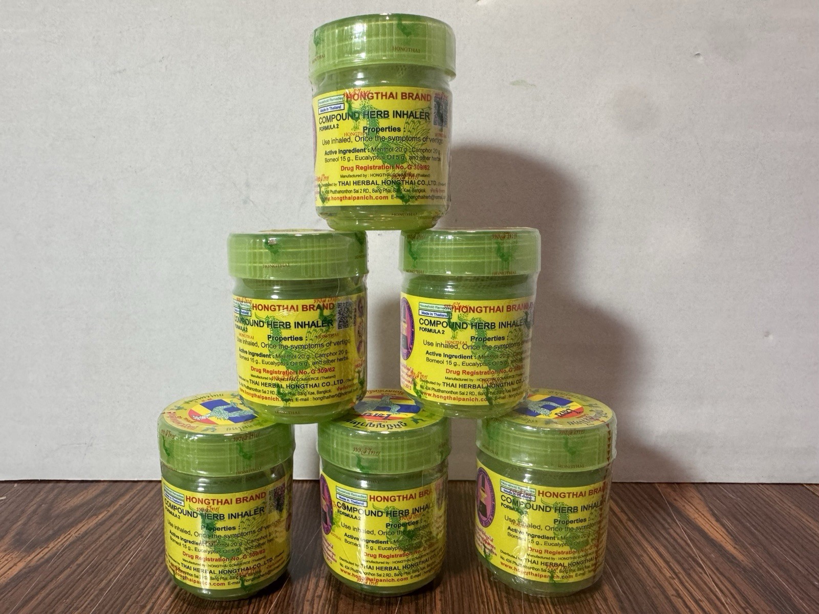 New & Sealed! Traditional Thai Herbal Inhalers Pack Of 6 Ships Free From USA