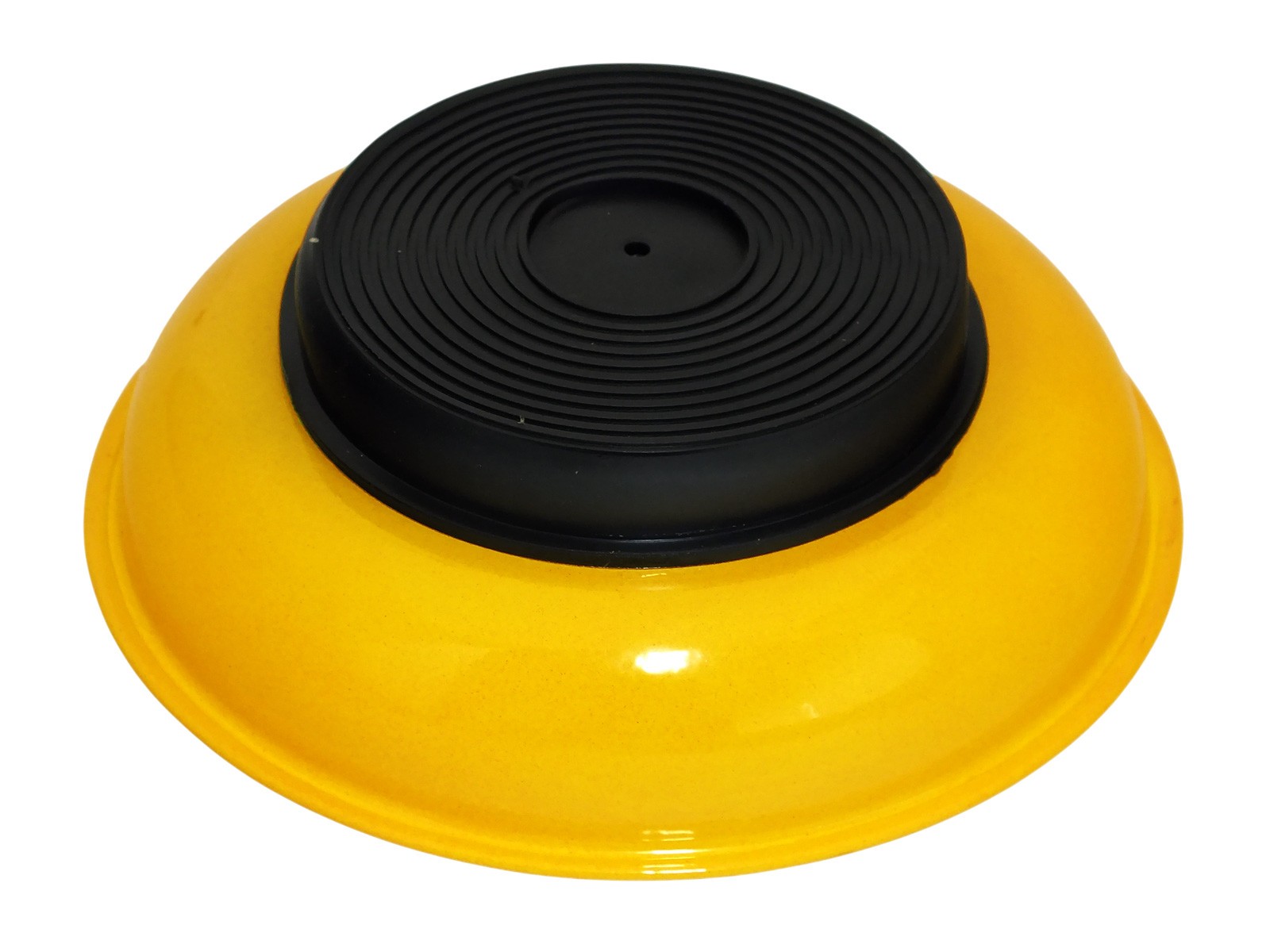 3pc Magnetic Parts Trays Hi-Vis Yellow 100mm 4" Round Dish for Nuts Bolts Screws