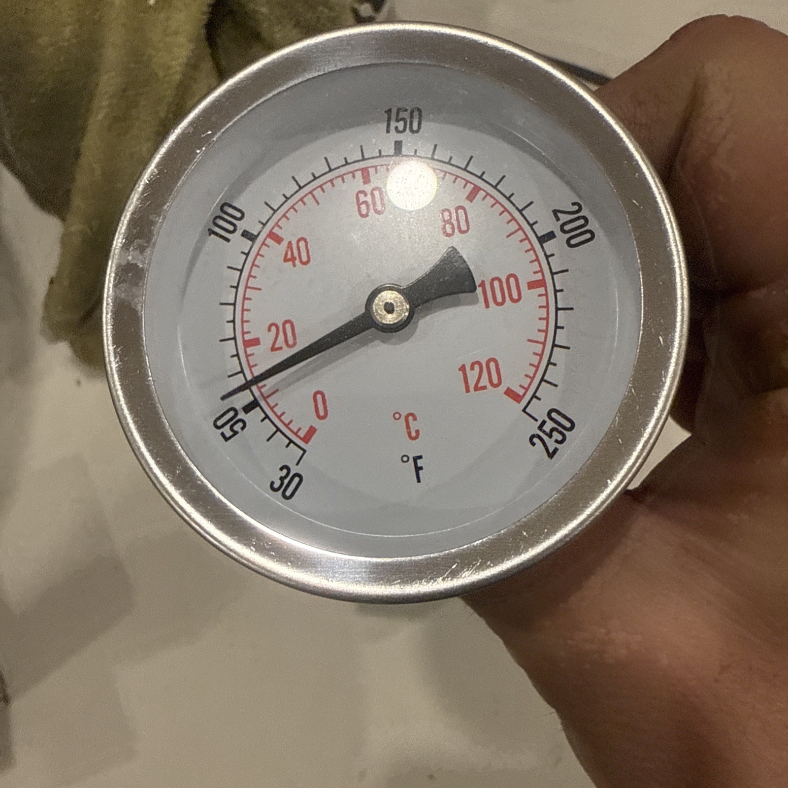 4Pro 3/4" Copper Thermometer W/Well 4PRO34CTWW