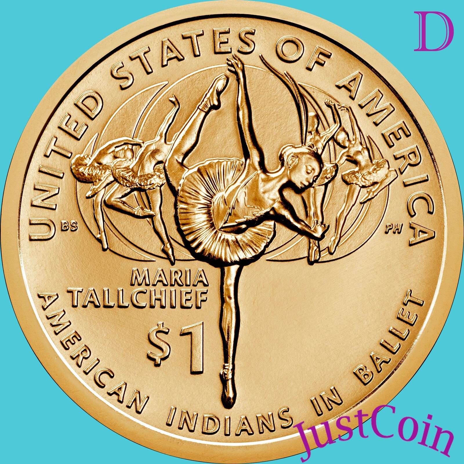 2023-D NATIVE AMERICAN INDIANS IN BALLET UNCIRCULATED DOLLAR