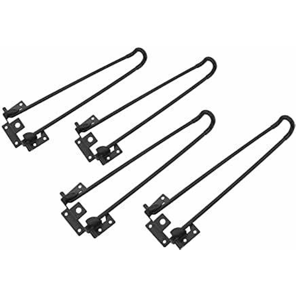 4Pcs 28'' Folding Hairpin Table Legs Solid Iron Coffee Table Legs Hairpin Legs