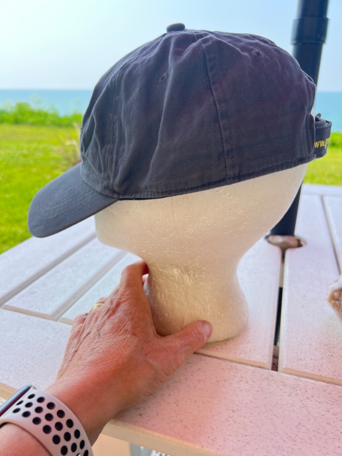 Gorilla Tape Logo on Gray Cotton Hat Cap Hook Loop Good Condition