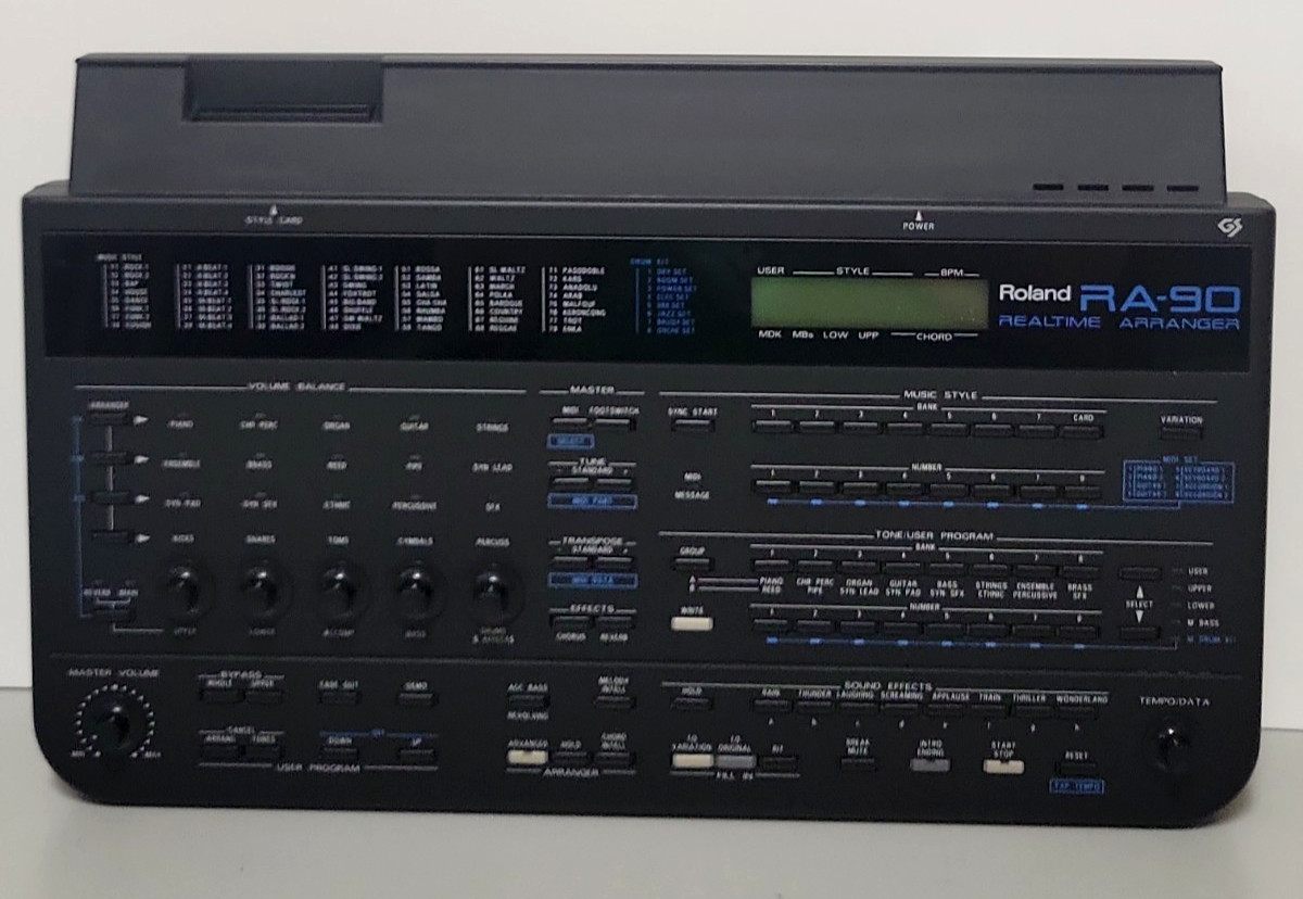 Roland RA-90 Realtime Arranger Power Supply Sound Canvas SC-55 GS Synth