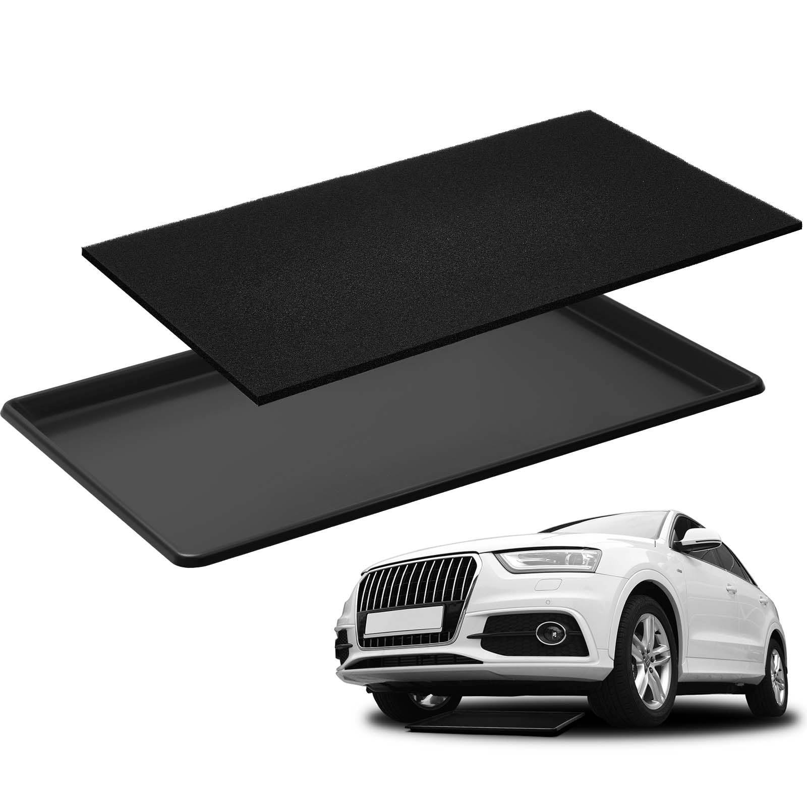 35 x 24 x 1.4 Inch Oil Drain Drip Pan Oil Drip Tray For Garage Automotive