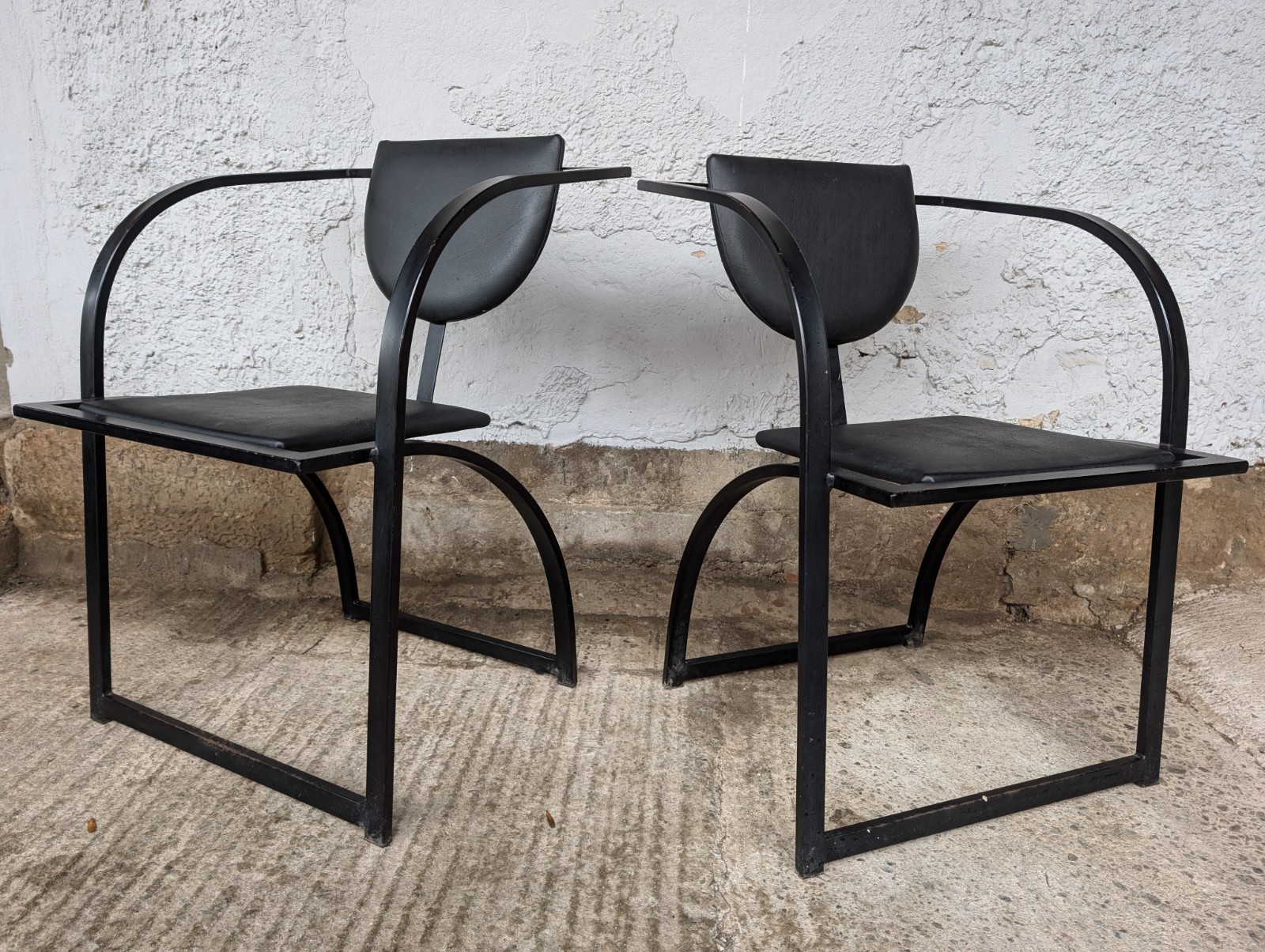 KFF Vintage Designer Chair Sinus Armchair Post Modern Design Armchair 80s 1/2